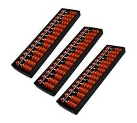 HOMSFOU 3pcs Abacus Chinese Calculator Abacus Math Learning Tool for Students Adults Educational Counting Aid for Mental Arithmetic Practice