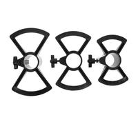 HOMSFOU 3pcs African Drum Stand Foldable Adjustable Tripod Holder Black Plastic Floating Suspension Rack Stable Support for African Drum Studio and Classroom Use