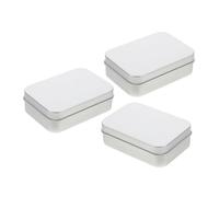 HOMSFOU 3pcs Aluminum Soap Box Set with Draining Tray and Lid, 150ml Small Portable Travel Soap Holder for Camping, Bathroom, Gym, and Home Storage