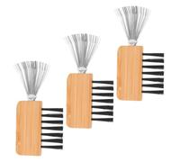 HOMSFOU 3pcs Efficient Floral Cleaning Comb for Quick Hair Removal From Brushes and Combs Durable Soft Brush for Floral Arrangement Maintenance