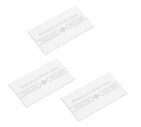 HOMSFOU 3pcs Fire Alarm Glass Replacement for Manual Switch Cover Emergency Break Glass Panel for Fire Safety Alarm Clear English Marked Breakage for Home and Office Security