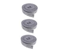 HOMSFOU 3PCS Grey Felt Fabric Roll Wide Soft Decorative Ribbon for Sewing Crafts DIY Patchwork Projects Easy to Trim and Sew for School and Family Activities