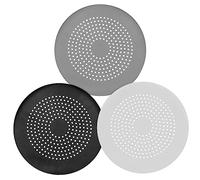 HOMSFOU 3pcs Hair Catchers for Shower Drain Silicone Sink Strainer Prevent Clogging Bathroom Kitchen Flat Domed Drains Easy to Use Clean Grey