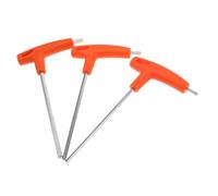 HOMSFOU 3pcs Handle Hex Key Wrench Steel Metric Allen Keys for Bicycle Repair High Torque Portable Cycling Mechanic Tool Kit
