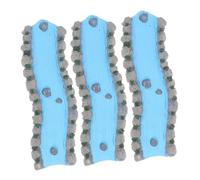 HOMSFOU 3pcs Miniature Resin River Landscape Figurines for Psychological Consultation Rooms Detailed Fairy Garden Water Feature Decor Calming Indoor Therapy Ornaments