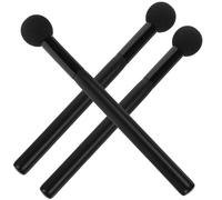 HOMSFOU 3pcs Multi-function Black Latex Sponge Concealer Brushes, Delicate round Head Blending Makeup Tools for Women, Wet and Dry Use Shadow and Lip Smudge Blenders