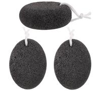 HOMSFOU 3pcs Natural Pumice Stone Callus Remover Foot File Exfoliation Lava Volcanic Stone Material Foot Care Relieves Fatigue Home Use Pedicure Tool