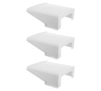 HOMSFOU 3pcs Outdoor Security Camera Cover Shield Weatherproof Plastic Protective Cover for Cctv Dome Camera Rain Protection