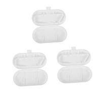 HOMSFOU 3pcs Portable Water Flosser Hard Case with Plastic Shell Travel-Friendly Organizer for Oral Irrigator and Nozzle Lightweight Outdoor Storage Box Compatible with Philips