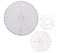 HOMSFOU 3pcs Pottery Modeling Tools Acrylic Round Trimming Template Gauge for Beginner-Friendly Operation Assorted Colour for Family DIY Environments and Classrooms