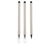 HOMSFOU 3pcs Refillable Calligraphy Brush for Beginners, White Plastic Sumi-e Brush Pen Suitable for Chinese Calligraphy and Painting Practice