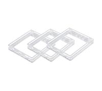 HOMSFOU 3PCS Socket Protective Covers Transparent Type Protectors for Bathroom Indoor Use Splash Design Easy Installation Durable Stylish Enclosure