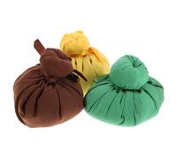 HOMSFOU 3pcs Thai Herbal Compress Balls Massage Set for Back and Feet, Natural Aroma Hot Compress Therapy, Multi-Color Relaxation Medicine Balls for Wellness
