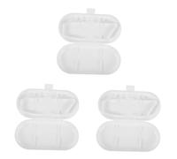 HOMSFOU 3pcs Travel-Friendly Water Flosser Storage Case Compatible with Philips Plastic Organizer for Oral Irrigator and Nozzle Heads Compact Protective Box for Outdoor Go Use
