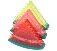 HOMSFOU 3pcs Watermelon Shaped Dog Chew for Summer Days, Tpr Material Interactive Puppy Teething Aid, Easy to Clean Cooling Chewing for Dogs