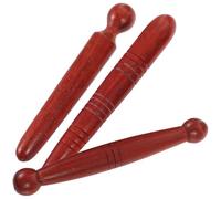 HOMSFOU 3pcs Wooden Massage Sticks Set Reflexology Foot and Hand Massage Tools for Muscle Therapy Acupressure Relaxation at Home Random Style