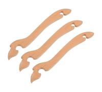 HOMSFOU 3pcs Wooden Oven Rack Puller Stick with Long Handle Curved Baking Rack Lifter Tool for Oven Toaster and Air Fryer to Prevent Burns and Remove Hot Shelves