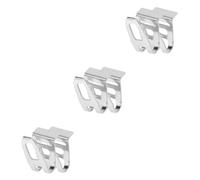 HOMSFOU 3sets Electric Drill Belt Hook Stainless Steel Tool Holder Hanger for Easy Carrying Compatible with Impact Drills Durable and Stable Design for Electric Woodworking and DIY 2pcs*3