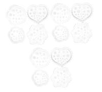HOMSFOU 3sets Flower Silicone Molds for DIY Nail Art Durable Polymer Clay Molds for Jewelry Making Smooth Surface Non Stick for Beginners and Advanced 4pcs*3
