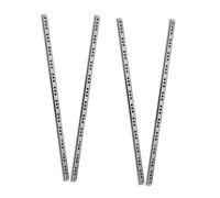 HOMSFOU 4 Pairs Heavy Duty Metal Bearing Drawer Slides with Ball Bearings Quiet Soft Close Damping Rails for Cabinets and Furniture Side Mount Twofold Silent Track