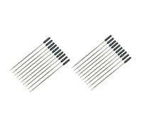 HOMSFOU 40 Pcs Metal Ballpoint Pen Refills Compatible with Cross Pens Black Ink Reliable Writing Refill for Smooth Flow and Clarity