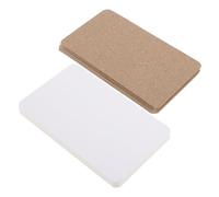 HOMSFOU 400pcs DIY Blank Cardstock Paper with Kraft and White Cards Paintable Postcards for Printing Painting Graffiti Watercolor Art Invitations Greeting Thank You Note and Index Cards
