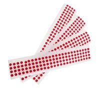 HOMSFOU 400pcs Red round 10mm Camera Privacy Stickers, Self-adhesive Phone Front Camera Cover Labels, Anti-tamper Security Decals for Smartphones, Laptops, Tablets, Office and School Use