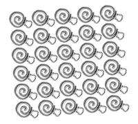 HOMSFOU 40pcs Retro Vintage Swirl Spiral Charms Antique Silver DIY Jewelry Components for Bracelets Necklaces and Earrings for Personalised Craft Projects