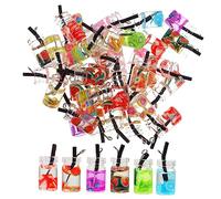 HOMSFOU 40Pcs Transparent Fruit Drink Cup Charms Pendants for DIY Jewelry Making Cute Drinking Cup Shaped Accessories for Necklaces Bracelets Keychains and More
