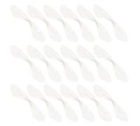 HOMSFOU 40pcs White Organza Dragonfly Wing Craft Supplies for Handmade Earring Making and Headdresses Unique Simulated Wings Decoration