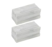 HOMSFOU 42pcs Industrial Soapstone Writing Chalk Pencils with Holder Thickened Flat French Chalk for Welding Stone Marking Natural Dust-reducing Soapstone Refills for Welders and