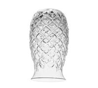 HOMSFOU 480ml Embossed Pineapple Glass Wine Cup Cocktail Tumbler for Bar Juice Drinks Party Use