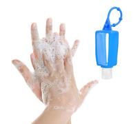 HOMSFOU 4pcs 30ml Silicone Sleeve Hand Washing Bottles Portable Refillable Plastic Containers for Travel and Liquid Storage Random Color