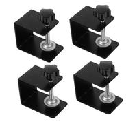 HOMSFOU 4pcs Adjustable Drawer Front Installation Clamps Quick-Install Woodworking Fixing Clips Steel Panel Fixing Kit for Cabinet and Furniture Assembly