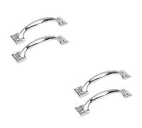 HOMSFOU 4pcs Barn Door Handle Internal Shed Door Pull Handle and Gates Suitable for Garden Gate