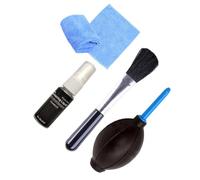 HOMSFOU 4pcs Computer Cleaning Brush Screen Cleaner Tools Plastic Material with Air Blowing, 20ml Cleaning Fluid, High-grade Cloth for Electronic Devices and Machines, Black Blue Yellow