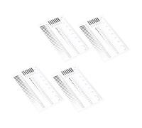 HOMSFOU 4pcs Crack Gauge, Crack Width Measurement Film Ruler, Plastic, 4 Sheets, for Flaw Detection and Size Estimation on Fine Details and Intricate Surfaces