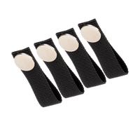 HOMSFOU 4pcs Detachable Elastic Hockey Helmet Chin Strap Replacement Kit with Snap Button Lightweight Breathable Sports Accessory for Training and Team Use