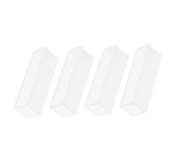 HOMSFOU 4pcs Glass Cuvette for Spectral Analysis 10mm Path Length, Standard Specimen Cuvette for Labs, Sturdy Optical Glassware Lab Equipment