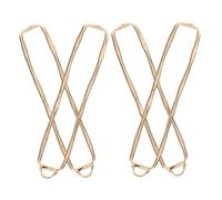 HOMSFOU 4pcs Gold Tone Hollow Frame Pendants Rectangle Open Back Bezels for DIY Jewelry Making Durable Gold Plated Geometric Charm Bases Compatible with Earring Posts for Resin Earrings