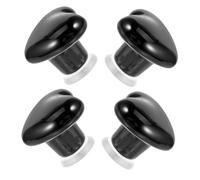 HOMSFOU 4pcs Heart Shaped Toilet Press Tool Button Assist for Bathroom Flush Tank Aid Easy to Use Lid Cover Lifter Handle Compatible with All Toilet Types Black