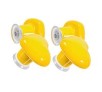 HOMSFOU 4pcs Heart Shaped Toilet Tank Button Assistant Yellow Push Men Bathroom Accessibility and Stylish Flush Replacement