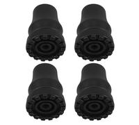 HOMSFOU 4pcs Heavy Duty Rubber Cane Tips Walker Leg Caps Inner Diameter Non Slip Cane Foot Replacement for Outdoor Walking