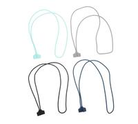 HOMSFOU 4pcs Magnetic Silicone Earphone Lanyards Anti-lost Strap for Wireless Headset Neckband with Tear-resistant Washable Design Compatible with Earbuds Soft Flexible Rope