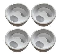 HOMSFOU 4pcs Manicure Soaker Bowls Nail Art Accessories Hand Care Nail Removing Bowls for Softening Cuticles Suitable for Salon and Home Use Random Color