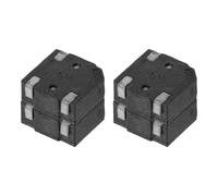 HOMSFOU 4pcs Miniature 3v High Decibel Trick Door Buzzers with Plastic Housing, Portable Alarm Ringers for Prank Circuits and Party Use