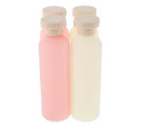 HOMSFOU 4pcs Ml Pe Squeeze Bottles with Flip Cap for Travel Refills