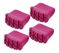 HOMSFOU 4pcs Non Skid Folding Ladder Foot Covers Rubber Ladder Feet Protectors for Telescopic Lift Engineering Stable Slip Pads for Safety and Use