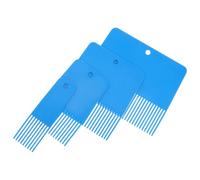 HOMSFOU 4Pcs Paint Brush Comb Set for Textured Painting, Plastic Material with Fine Teeth, Suitable for Wall Graining and Decorative Art Projects