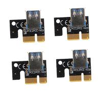 HOMSFOU 4pcs Pci E to Riser Adapter Cards for Mining USB to Pci E Converters Durable Voltage Stabilization Non Blocking Data Transmission for Computer Parts